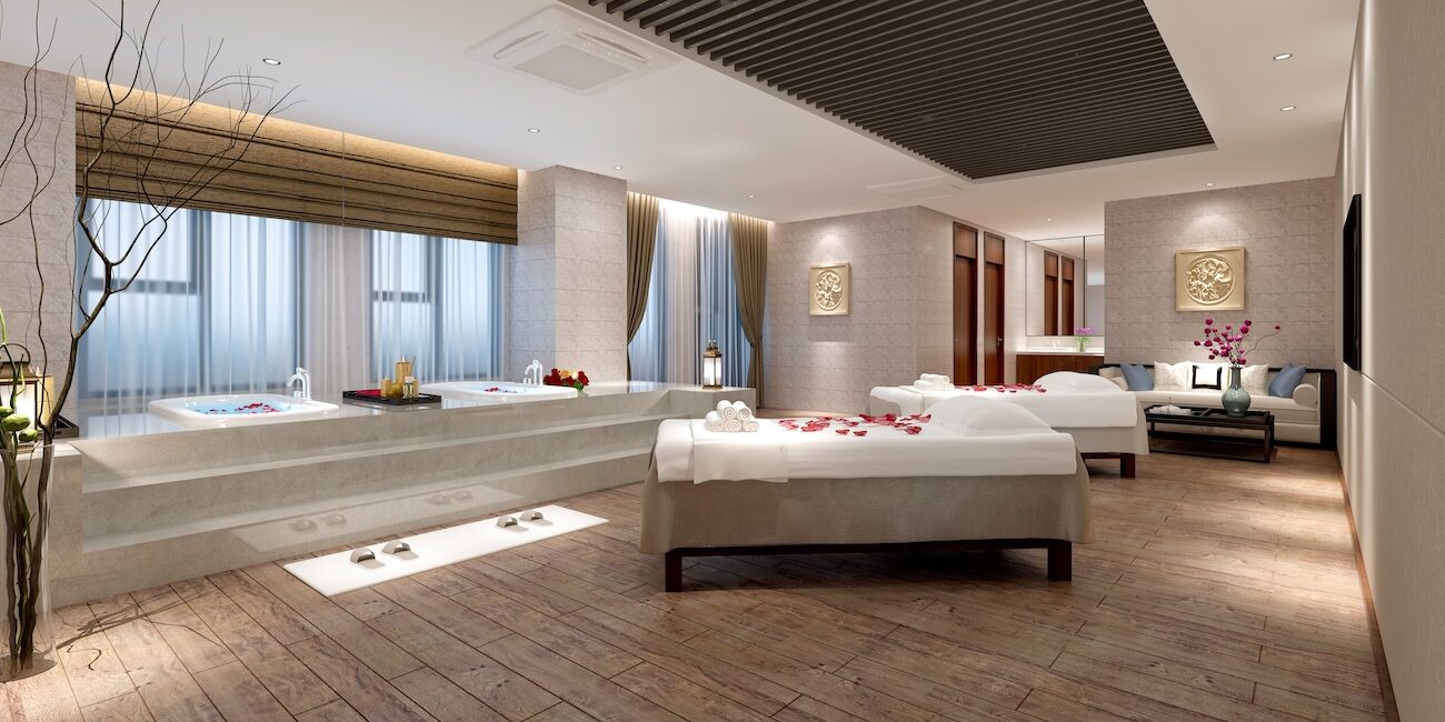 3d render of massage and spa room 3d render of massage and spa room